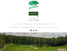 Tablet Screenshot of chicopeewoodsgolfcourse.com